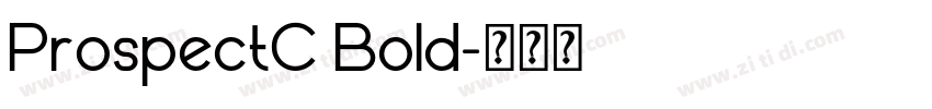 ProspectC Bold字体转换